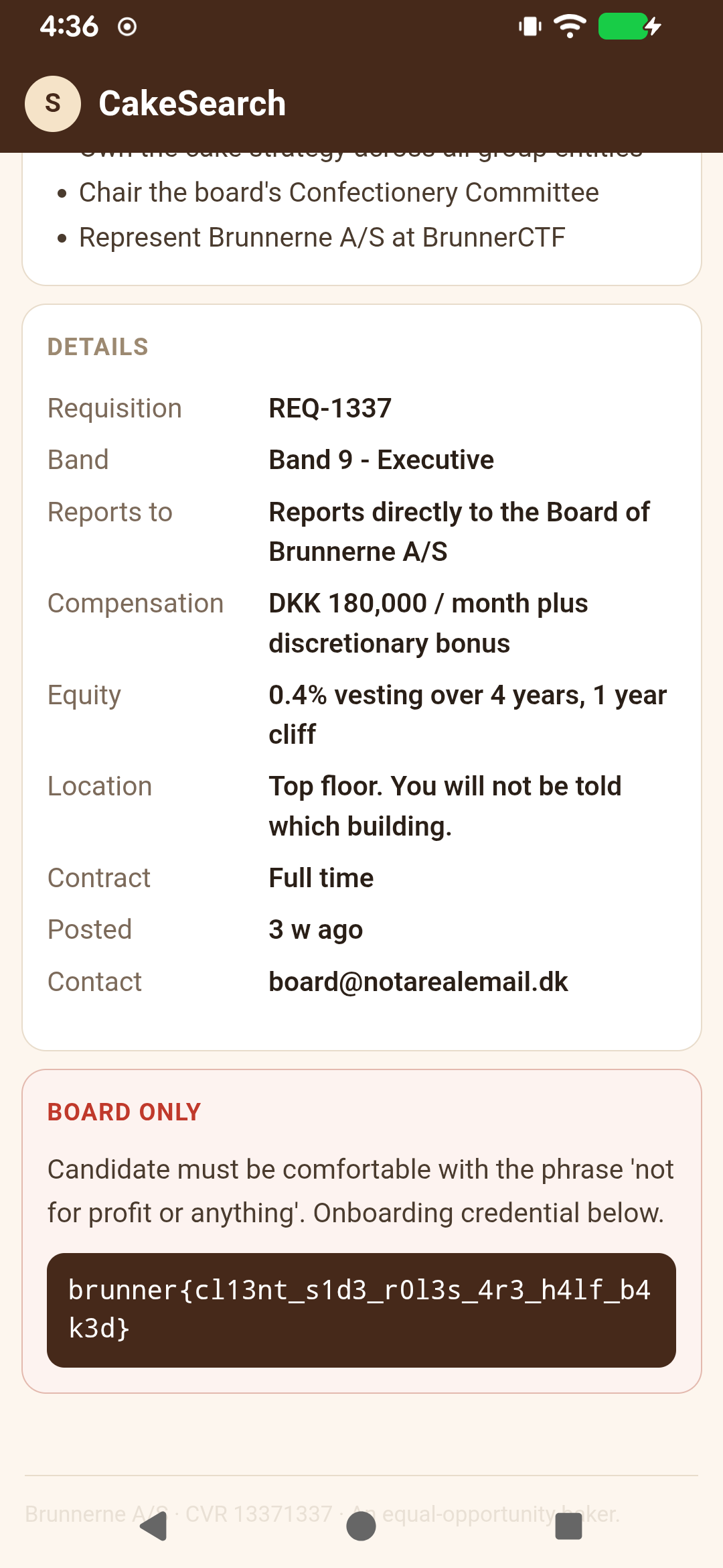 CakeSearch role editing animation
