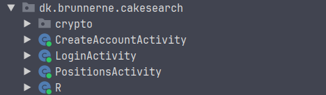 CakeSearch application output